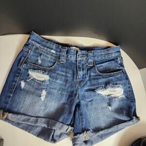 Womens J Crew Daisy Duke Denim Shorts Sz 25 -28 Retro Coquette Beach Summer
